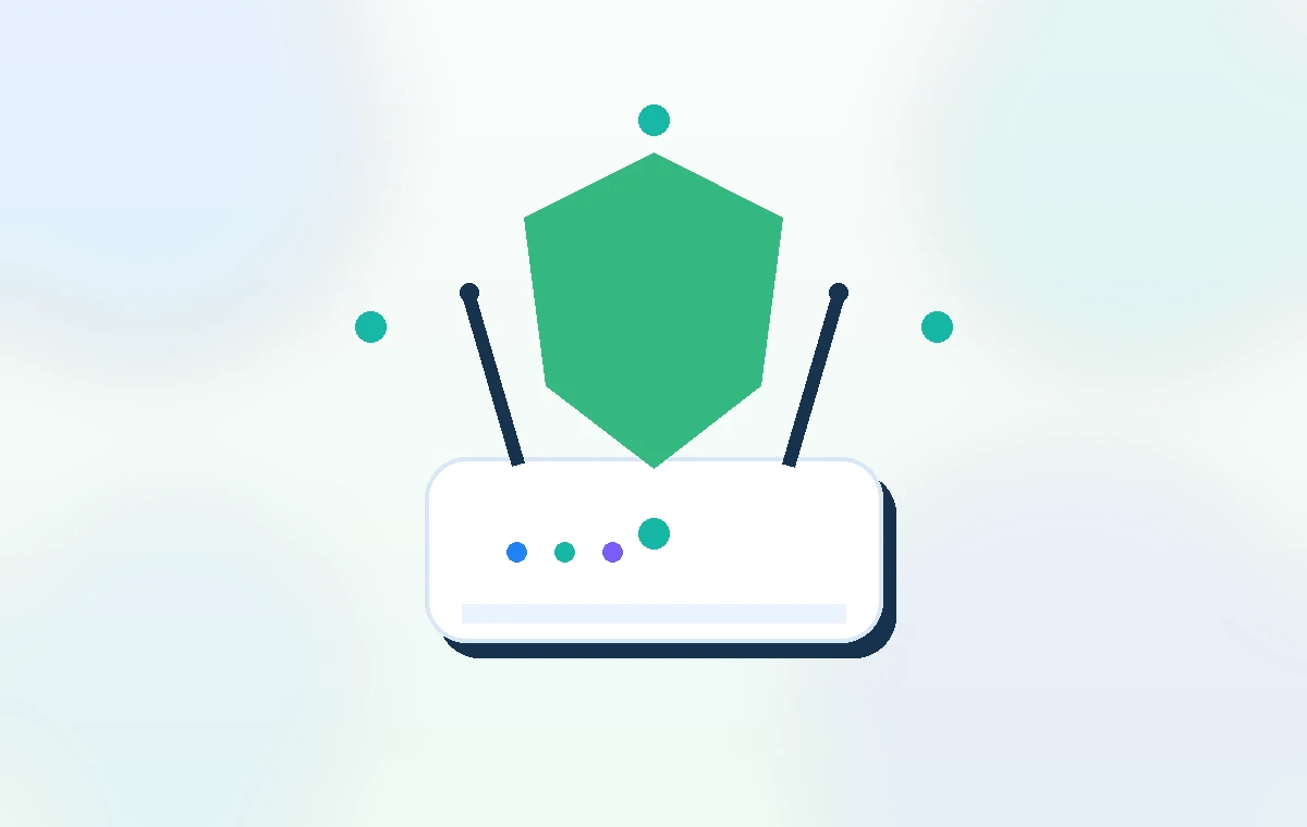 Safety themed router firmware illustration