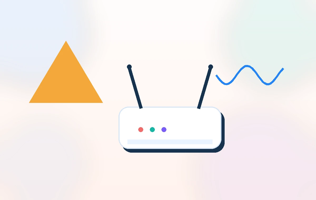 Troubleshooting themed router firmware illustration